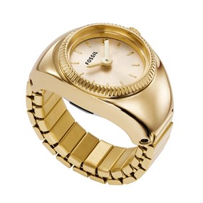 Fossil ES5246 Gold Tone Ring Watch - W10357