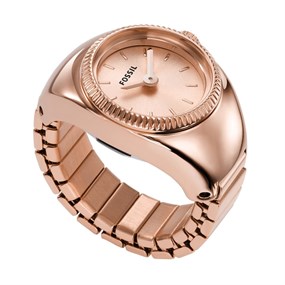 Fossil ES5247 Rose Gold Tone Ring Watch - W10358