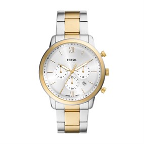 Fossil FS6112 Neutra Chronograph Two Tone Bracelet Watch - W10401