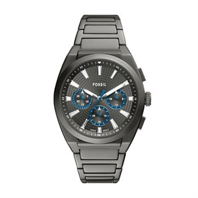 Fossil FS6107 Everett Chronograph Gunmetal Bracelet Watch - W10404