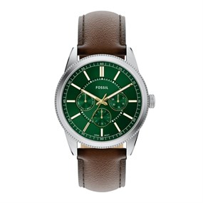 Fossil FS6137 Pearson Multifunction Brown Leather Strap Watch - W10422