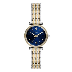 Fossil ES5438 Carlie Two Tone Bracelet Watch - W10458