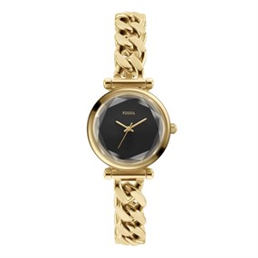 Fossil ES5440 Carlie Gold Tone Chain Bracelet Watch - W10459