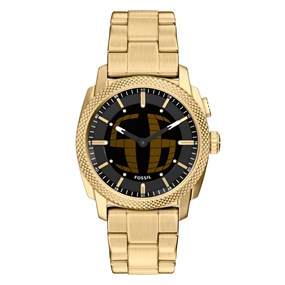 Fossil FS6157 Machine Big Tic Gold Tone Bracelet Watch - W10485