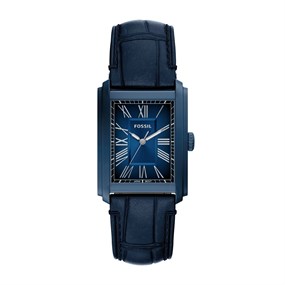 Fossil FS6170 Carraway Blue Leather Strap Watch - W10492