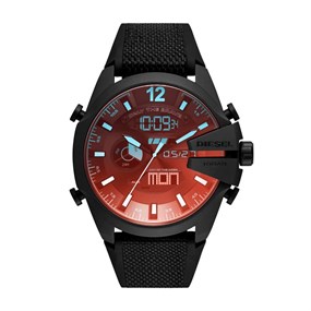 Diesel DZ4548 Mega Chief Dual Display Resin Strap Watch - W11196