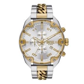 Diesel DZ4629 Spiked Two Tone Chronograph Bracelet Watch - W11273