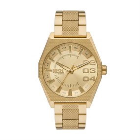 Diesel DZ2173 Scraper Gold Plated Bracelet Watch - W11276