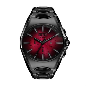Diesel DZ4696 D-Curve Chronograph Black IP Bracelet Watch - W11347