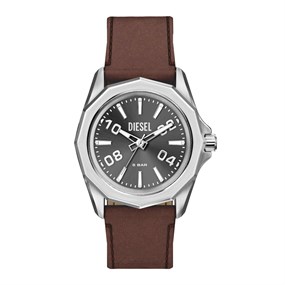 Diesel DZ2240 Stinger Brown Leather Strap Watch - W11377
