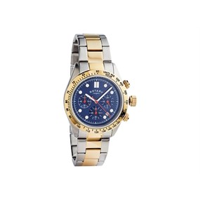 Rotary GB00081/05 Chronograph Two Tone Bracelet Watch - W13128