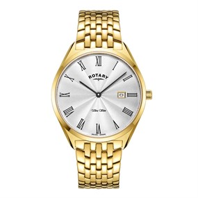 Rotary GB08013/01 Ultra Slim Gold Plated Bracelet Watch - W13134