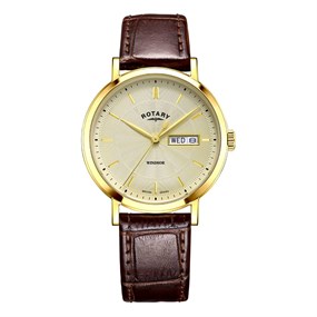 Rotary GS05423/03 Windsor Brown Strap Watch - W13160