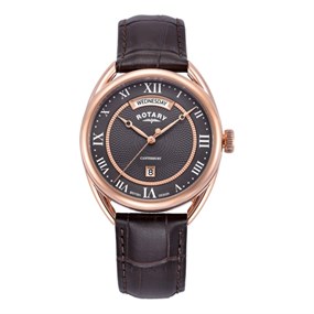 Rotary GS05534/74 Canterbury Brown Leather Strap Watch - W13223