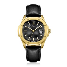 Rotary GS05578/04 Sports Black Leather Strap Watch - W13266