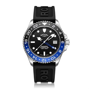 Rotary GS04378/96 Seamatic GMT Automatic Diver's Watch - W13272