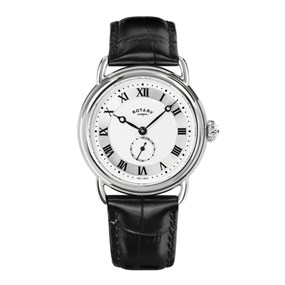 Rotary GS02424/21 Heritage Sherlock Black Leather Strap Watch - W13311