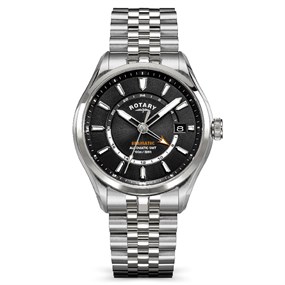 Rotary RGB10037/04 Seamatic 100 GMT Automatic Stainless Steel Dial Bracelet Watch - W13315