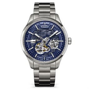 Rotary RGB10073/05 Greenwich GT1 Automatic Stainless Steel Blue Dial Bracelet Watch - W13317