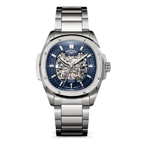Rotary RGB10079/05 Apex100 Skeleton Automatic Bracelet Watch - W13327