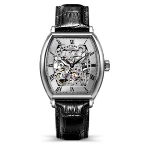 RGS10109/06 Rotary Greenwich Automatic Black Strap Watch - W13363