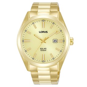 Lorus RX338AX9 Solar Gold Plated Bracelet Watch - W16252