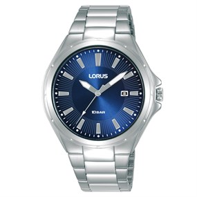 Lorus RH941PX9 Stainless Steel Blue Dial Bracelet Watch - W16256