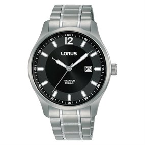 Lorus RH995QX9 Titanium Black Dial Bracelet Watch - W16310
