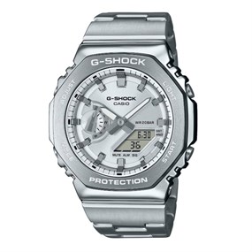 Casio G-Shock GM-2110D-7AER Silver Dial Bracelet Watch - W17464