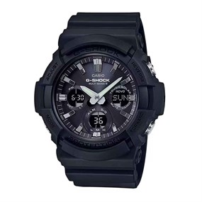 Casio G-SHOCK GAW-100B-1AER Solar Radio Controlled Black Strap Watch - W17584