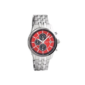 Accurist 7404 Chronograph Red Dial Bracelet Watch - W19134