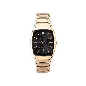 Accurist 7255 Gold Plated Diamond Set Bracelet Watch - W19155