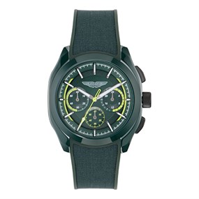 Aston Martin MTRC2F602 Thrill CRT Chronograph Green Strap Watch - W20107
