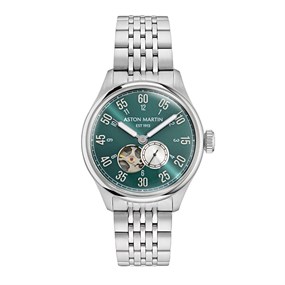 Aston Martin MTTS1F504 Timeless Automatic Stainless Steel Green Dial Bracelet Watch - W2068