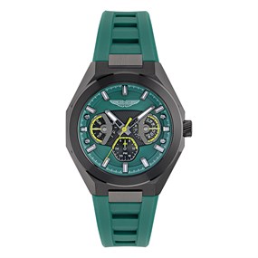 Aston Martin MTRI1F503 Thrill Green Silicone Strap Watch - W2078