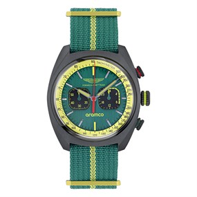 Aston Martin MTFD1F501 Aramco Formula 1 Green Nato Strap Watch - W2080