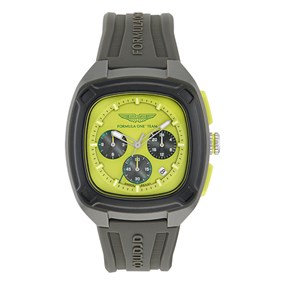 Aston Martin MTFO1F504 Aramco Formula 1 Grey Silicone Strap Watch - W2085