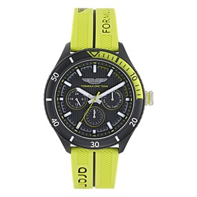 Aston Martin MTFP1F502 Aramco Formula 1 Lime Silicone Strap Watch - W2087