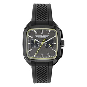Aston Martin MTIU1S605 Icon Blk IP Black Silicone Strap Watch - W2096