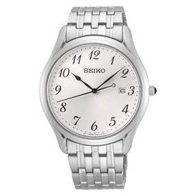Seiko SUR299P1 White Dial Silver Tone Bracelet Watch - W25147 | F.Hinds  Jewellers