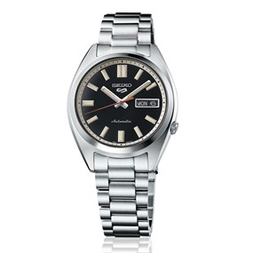 Seiko 5 Sports SRPK89K1 SNXS 'Deep Black Wash' Automatic Bracelet Watch - W25434