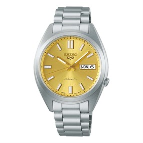 Seiko 5 Sports SRPL59K1 SNXS 'Gold Cufflinks' Bracelet Watch - W25516