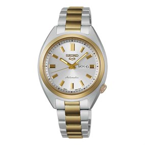 Seiko 5 Sports SRE024K1 SNXS Two Tone Bracelet Watch - W25535