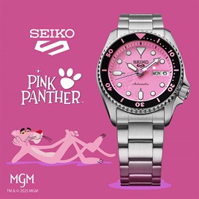 Seiko 5 Sports SRPM07K1 Pink Panther Automatic Watch - Limited Edition - W25536