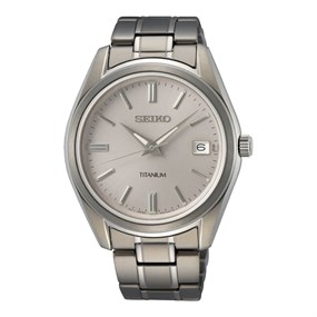 Seiko SUR369P1 Titanium Date Bracelet Watch - W25566