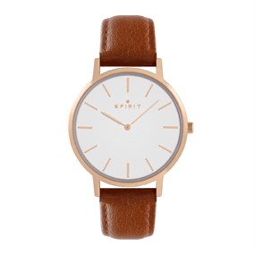 Spirit SP1014 Brown Leather Strap Watch - W27153