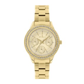 Spirit SP4018 Gold Plated Stone Set Bracelet Watch - W27164