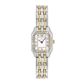 Spirit SP4030 Two Tone Stone Set Bracelet Watch - W27187
