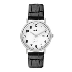 Spirit SP1019 Black Leather Strap Watch - W27224