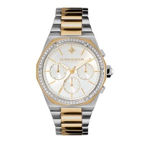 Olivia Burton 24000100 Hexa Multi-Function Two Tone Bracelet Watch - W28101